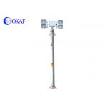 8M Aluminum Alloy Truck Mounted Led Light Tower Mobile Pneumatic Mast Lifting for sale