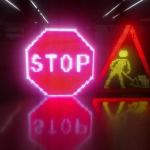 Full Color 16mm Motorway VMS Signs Traffic Safety Message Display for sale