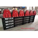 Bolt Adjustment 60T Pipe Welding Rotator,Pipe Rotator With PU Wheels