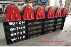 China Bolt Adjustment 60T Pipe Welding Rotator,Pipe Rotator With PU Wheels supplier
