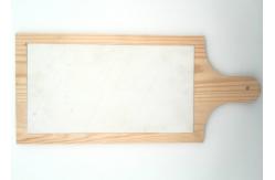 China Easy Cleaning White Marble Placemats Convenient For Fruit / Vegetable supplier