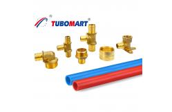 China Brass Adapter Pex Sliding Fitting 1/2 Inch Lead Free Pex Tube Fitting supplier