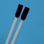 TX712 Lint Free Black Square Sponge Stick White Handle Rectangular Cleanroom Foam Swab for Printer Cleaning for sale