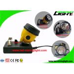 25000 Lux  LED Mining Headlamp , 10.4Ah Safety Miners Cap Lamp Explosion Proof