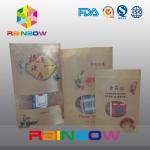 Food Grade Custimized Kraft Paper Bags / k Bag With Window for sale