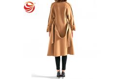 China Slim Fit Women's Casual Winter Coats , Camel Wool Jacket For Ladies supplier