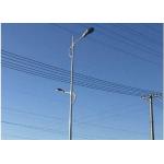 Conical Polygonal Single Arm Galvanized Road LED Light Pole For High Way for sale