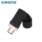 M12 Sensor Connector 4 Pin Aviation Plug 250V Angled Circular Connectos Resistance ≤5mΩ for sale