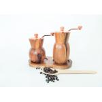Natural Wood Color Wooden Salt And Pepper Grinder Set for sale