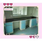 OEM Chemistry Lab Bench Laboratory Workbenches With Insertion Aluminum Alloy Handle Steel Structure for sale
