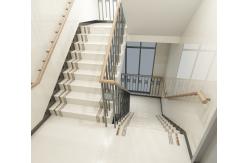 China High Glossy Stair Ceramic Tiles Staircase Carrara White Porcelain Tiles supplier