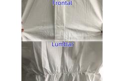 China Zipper Closure CE Disposable White Microporous Protective Coverall For Breathability supplier