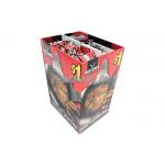 Store Eye Catching Cardboard Trash Bins 2 Segments For FMCG Snacks for sale