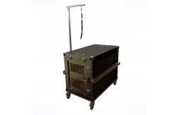 China Black Colour Large Aluminum Folding Dog Box For Dog Trainning supplier