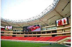 China 6500cd/sqm SMD3535 Football Advertising LED Display P6 P8 P10 supplier