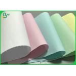 Multiple Color Ncr Carbonless copy paper 50gsm / 55gsm Printing Paper Roll for sale