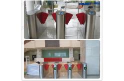 China RFID Flap Barrier turnstile security gate with Voice Prompt and alarm function supplier