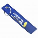 Singapore Airlines Custom Embroidered Key Fob Reinforced Edge For Aviation Enthusiast for sale