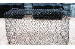 China Grey Gabion Wire Mesh PVC Coated Gabion Wall Fence 100*120mm supplier