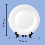 8'' 10'' Ceramic White Sublimation Plates Home Plate Sublimation Blank