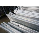 Steel Palisade Fencing Pale 2.4m High 2mm W Triple Point Galvanised for sale