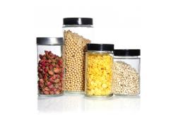 China Quick Delivery 380Ml 500Ml 16Oz Crystal Clear Canister Pickle With Lug Cap supplier