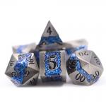 Zinc Alloy Metal RPG Dice Hand Sanded Wear Resistant For Collection for sale