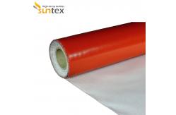 China One Side Silicone Coated Fiberglass Fabric - Removable Thermal Insulation Jackets, Blankets Material supplier