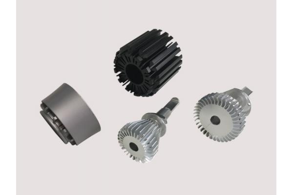 Lightweight Aluminium Heatsink Extrusion ProfilesWith Drilling , Engraving