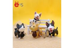 China Dog Shape Promotional Plastic Keychain Non Phthalate PVC PU material supplier