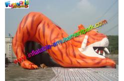 China Popular Giant Tiger Inflatable Slide , Huge Inflatable Dry Slide With PVC Vinyl supplier