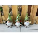 Small Pottery Garden Ornaments Multicolour Custom Ceramic Ornaments Elf