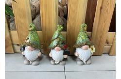 China Small Pottery Garden Ornaments Multicolour Custom Ceramic Ornaments Elf supplier