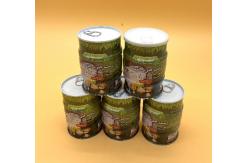 China Round Cylindrical Screw On Lid Coffee Tin Cans Canisters For Storage supplier