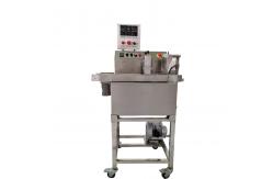 China Easy Operation Small Chocolate Enrober Machine For Dry Fruit Chocolate Coating supplier