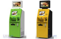 China A4 Laser Printer Dual Screen Health Kiosk Machine , Automated Kiosk Touch Screen supplier