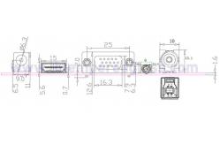 China 8V-25V AD Board With LVDS TTL Output Interface For LCD Displays supplier