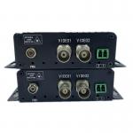 1080P BNC Video To Optical Fiber Converter With RS485 Data FC On Multimode Fiber for sale