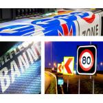 Honeycomb Reflective Flex Banner 440g For Advertising Digital Printing for sale
