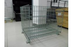 China Folding Warehouse Steel Metal Wire Rolling Storage Cage supplier