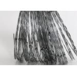 Small Loop Concertina Razor Barbed Steel Wire With Clips Single & Cross Razor Type (BTO-22) for sale