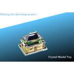 metal with crystal building model/metal house model/metal premisel/metal building model for sale