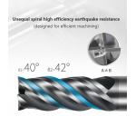 4 Flutes Customized Cutter Enhanced Performance With 38° Cutting Edge Angle