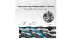 China 4 Flutes Customized Cutter Enhanced Performance With 38° Cutting Edge Angle supplier