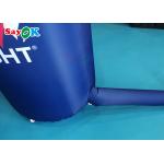 6x0.9x4.5m Blue Semicircle Inflatable Arch With Printed Pattern