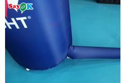 China 6x0.9x4.5m Blue Semicircle Inflatable Arch With Printed Pattern supplier