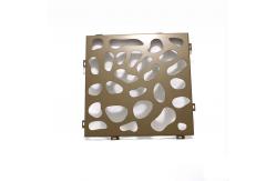 China Indoor Architectural Decorative PVDF Perforated Metal Facades 1500x2500mm supplier
