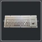 Customized Metal 84 Key Keyboard With Integrated Anti Riot Trackball Mouse for sale