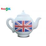 2m 6.6ft White Advertising Air Sealed Inflatable Teapot Model With Printing for sale