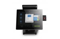 China Celeron J1900 CPU 400cd/M2 Windows POS System With 8 Inch Customer Display supplier